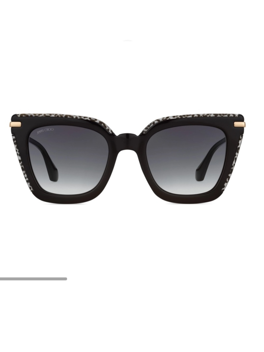 Jimmy Choo Black Gradient Cat-Eye Sunglasses
